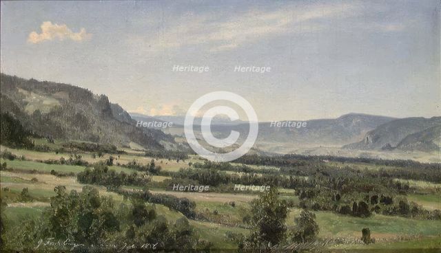 View of the Lier Valley, 1856. Creator: Joachim Frich.
