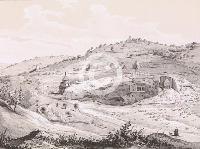 View of the Mount of Olives, 1839. Creator: Heinrich von Mayr.