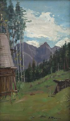 View of the mountains near Radmer in Upper Styria, 1925. Creator: Serafin Maurer