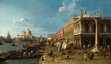 View of the Molo with the Palazzo della Zecca and the Column of Saint Theodore