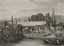 View of the Mosque and the Alcazar, Cordoba, Spain, 1853. Creator: Antonio Roca Sallent