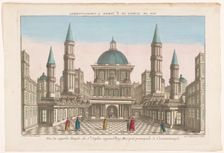 View of the Mosque Hagia Sophia in Constantinople, 1745-1775. Creator: Anon