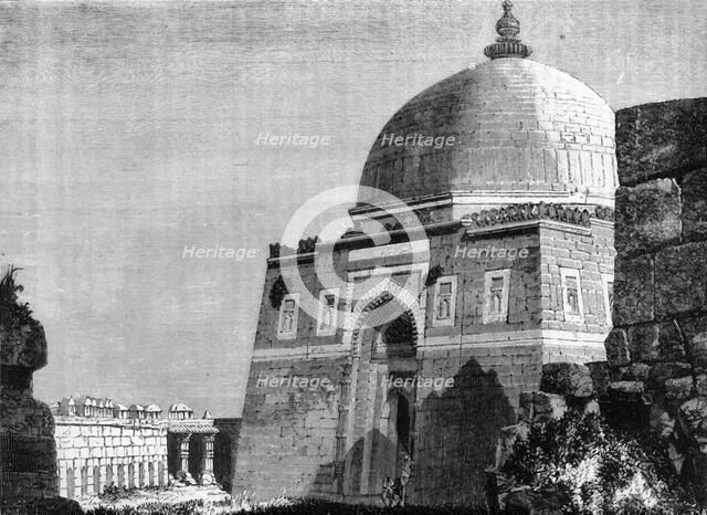 'View of the Mausoleum of the Emperor Togluck, at Togluckabad', c1891. Creator: James Grant.