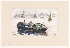 View of the Maas near Rotterdam, 1902. Creator: Carel Nicolaas Storm