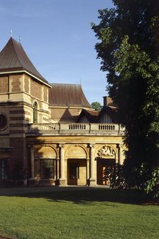 View of the main entrance, Eltham Palace, Greenwich, London, c2000s(?). Artist: Historic England Staff Photographer