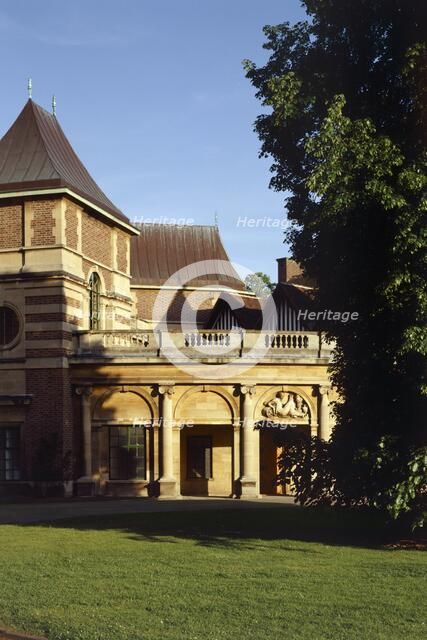 View of the main entrance, Eltham Palace, Greenwich, London, c2000s(?). Artist: Historic England Staff Photographer.