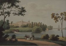 View of the Main Gatchina palace, 1821. Artist: Martynov, Andrei Yefimovich (1768-1826)