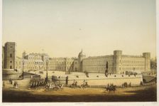 View of the Main Gatchina palace, Mid of the 19th cen.. Artist: Schulz, Carl (1823-1876)