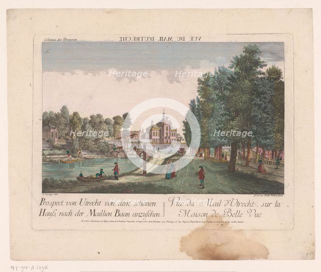 View of the Maliebaan in Utrecht, 1755-1779. Creator: Balthasar Friedrich Leizelt.