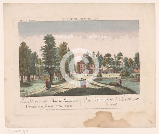 View of the Maliebaan in Utrecht, 1755-1779. Creator: Balthasar Friedrich Leizelt.