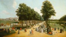 View of the Mall in Saint James's Park, after 1709-1710. Creator: Anon