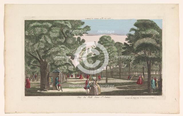 View of The Mall in Saint James's Park in London, 1700-1799. Creator: Unknown.