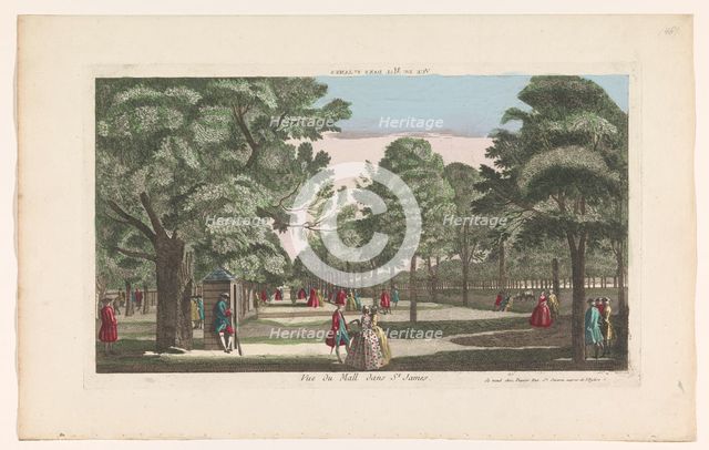 View of The Mall in Saint James's Park in London, 1700-1799. Creator: Unknown.