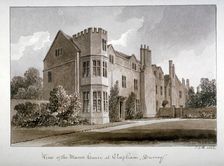 View of the Manor House at Clapham, Surrey 1823. Artist: John Chessell Buckler