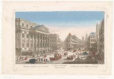 View of the Mansion House in London, 1745-1775. Creator: Anon