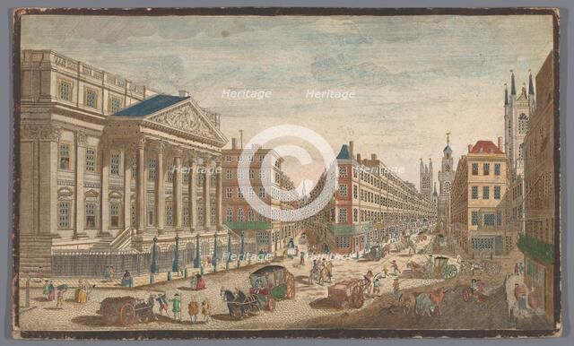 View of the Mansion House in London, 1751. Creator: Anon.