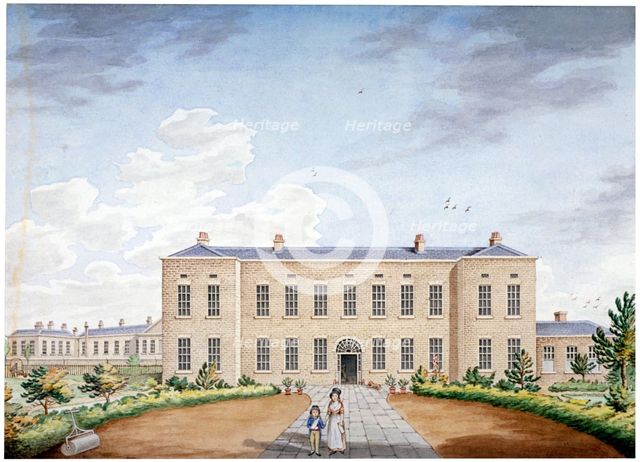 View of the Marylebone Infirmary on Marylebone Road, London, c1830.                                  Artist: Anon