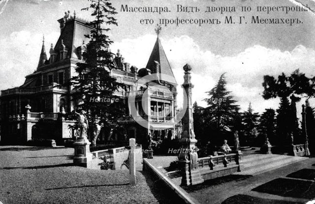 View of the Massandra Palace, 1890s.