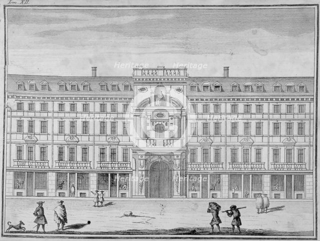 View of the Mercers' Company Hall and Chapel, Cheapside, City of London, 1690. Artist: Anon