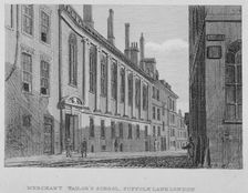 View of the Merchant Taylors School in Suffolk Lane, City of London, 1827. Artist: John Chessell Buckler