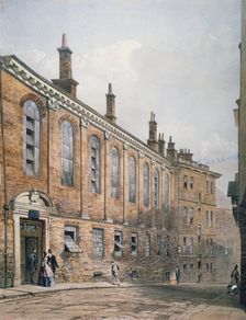 View of the Merchant Taylors School in Suffolk Lane, City of London, 1864. Artist: Anon