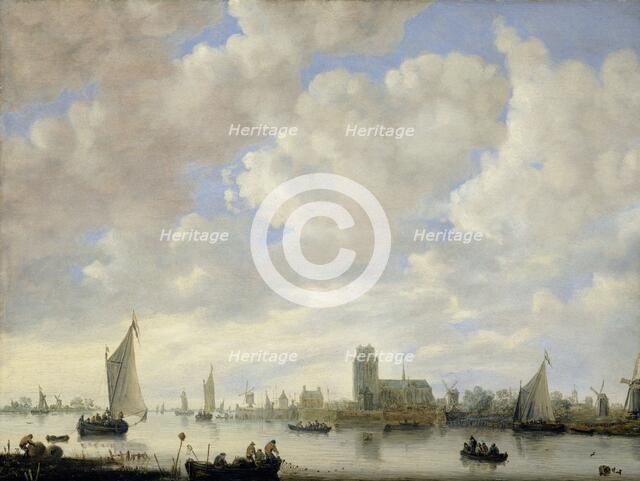 View of the Merwede off Dordrecht, c.1660. Creator: Jeronymus van Diest.