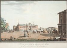 View of the Michael Palace and the Connetable Square in St. Petersburg, 1800. Artist: Paterssen, Benjamin (1748-1815)