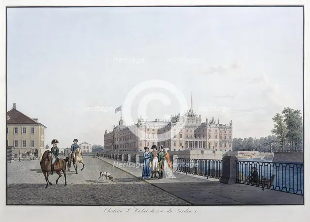 View of the Michael Palace in St. Petersburg.