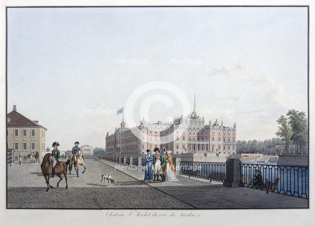 View of the Michael Palace in St. Petersburg.