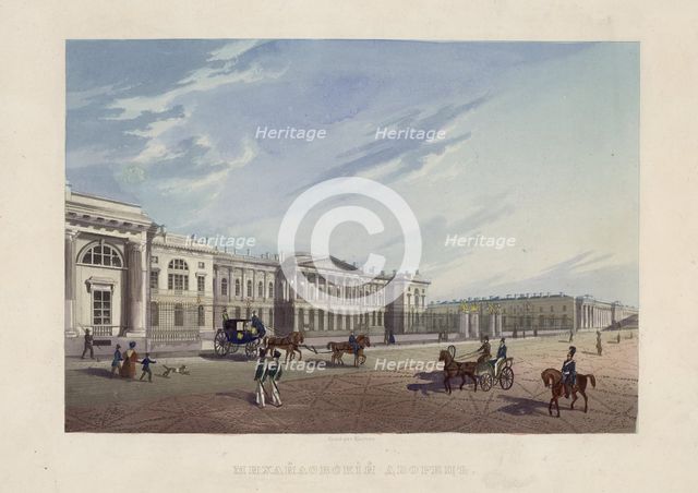 View of the Michael Palace in St. Petersburg.