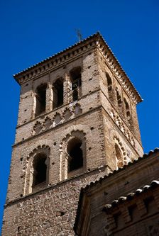View of the Mudejar tower, Church of San Roman, Toledo, Spain, 2008. Creator: LTL