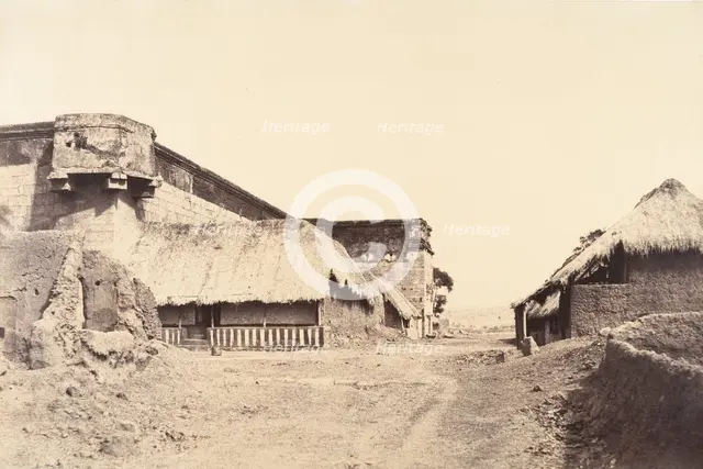 View of the N. E. Angle of the Tirambur Pagoda., January-February 1858. Creator: Captain Linnaeus Tripe.