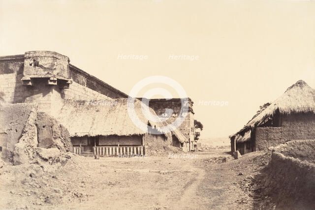 View of the N. E. Angle of the Tirambur Pagoda., January-February 1858. Creator: Captain Linnaeus Tripe.
