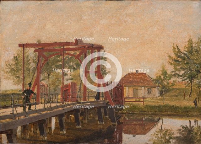 View of the North Bridge of the Citadel. Study, 1835-1839. Creator: Christen Købke.