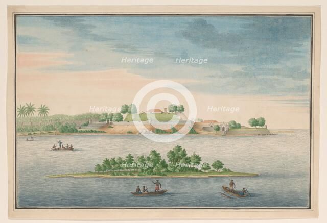 View of the north side of the fort in Kalutara, c.1750. Creator: Anon.