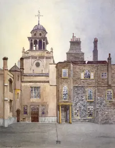 View of the north side of Chapel Tower, Charterhouse, London, 1885. Artist: John Crowther