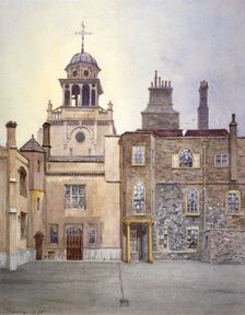 View of the north side of Chapel Tower, Charterhouse, London, 1885. Artist: John Crowther