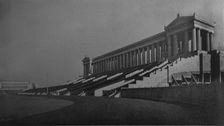 View of the north stand, Municipal Grant Park Stadium, Chicago, Illinois, 1925