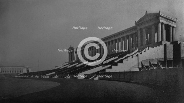 View of the north stand, Municipal Grant Park Stadium, Chicago, Illinois, 1925. Artist: Unknown.