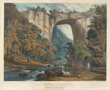 View of the Natural Bridge, 1835. Creator: William James Bennett