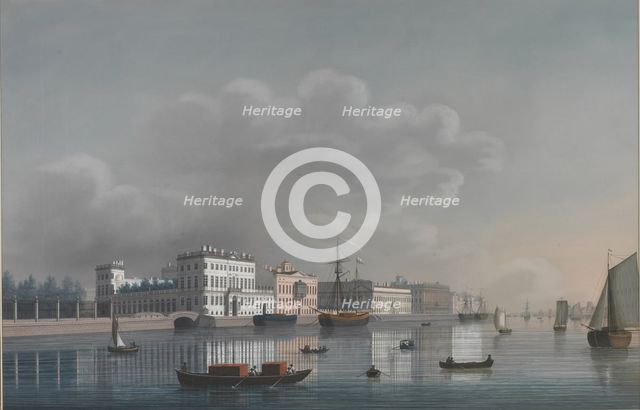 View of the Neva. Artist: Anonymous  