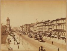 View of the Nevsky Prospekt in Saint Petersburg, c. 1890