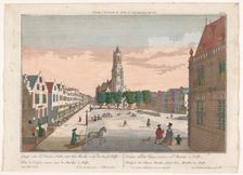 View of the New Church in Delft, 1742-1801. Creators: Georg Balthasar Probst, Balthasar Friedrich Leizelt