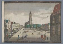 View of the New Church in Delft, 1742-1801. Creators: Georg Balthasar Probst, Balthasar Friedrich Leizelt