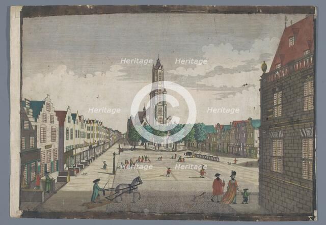 View of the New Church in Delft, 1742-1801. Creators: Georg Balthasar Probst, Balthasar Friedrich Leizelt.