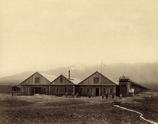 View of the New Silver and Lead Ore Enrichment Plant on the Byrka River, Amachinsk Ore Range, 1891. Creator: Aleksei Kuznetsov