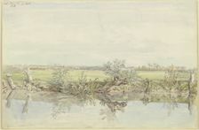View of the Nied River near Rödelheim, 1830. Creator: Carl Morgenstern
