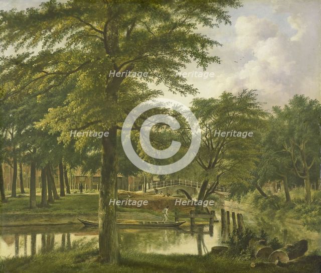 View of the Nieuwe Gracht near the Bolwerk, Haarlem, 1800-1831. Creator: Wybrand Hendriks.