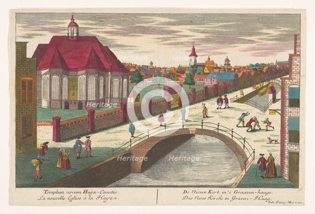 View of the Nieuwe Kerk in The Hague, 1704-1762. Creator: Unknown.