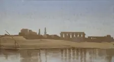 View of the Nile at Luxor, 1857. Artist: Jean-Leon Gerome